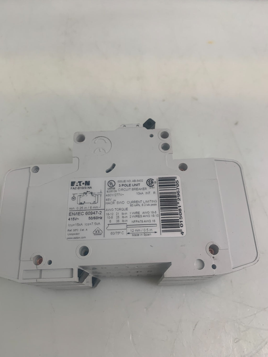 EATON  FAZ-B10/3-NA   Miniature Circuit Breaker