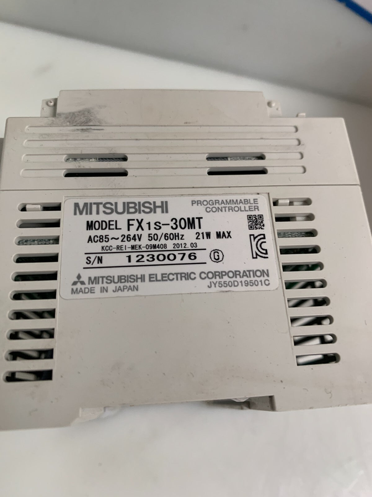 MITSUBISHI PROGRAMALABLE CONTROLLER MELSEC FX1S-30MT