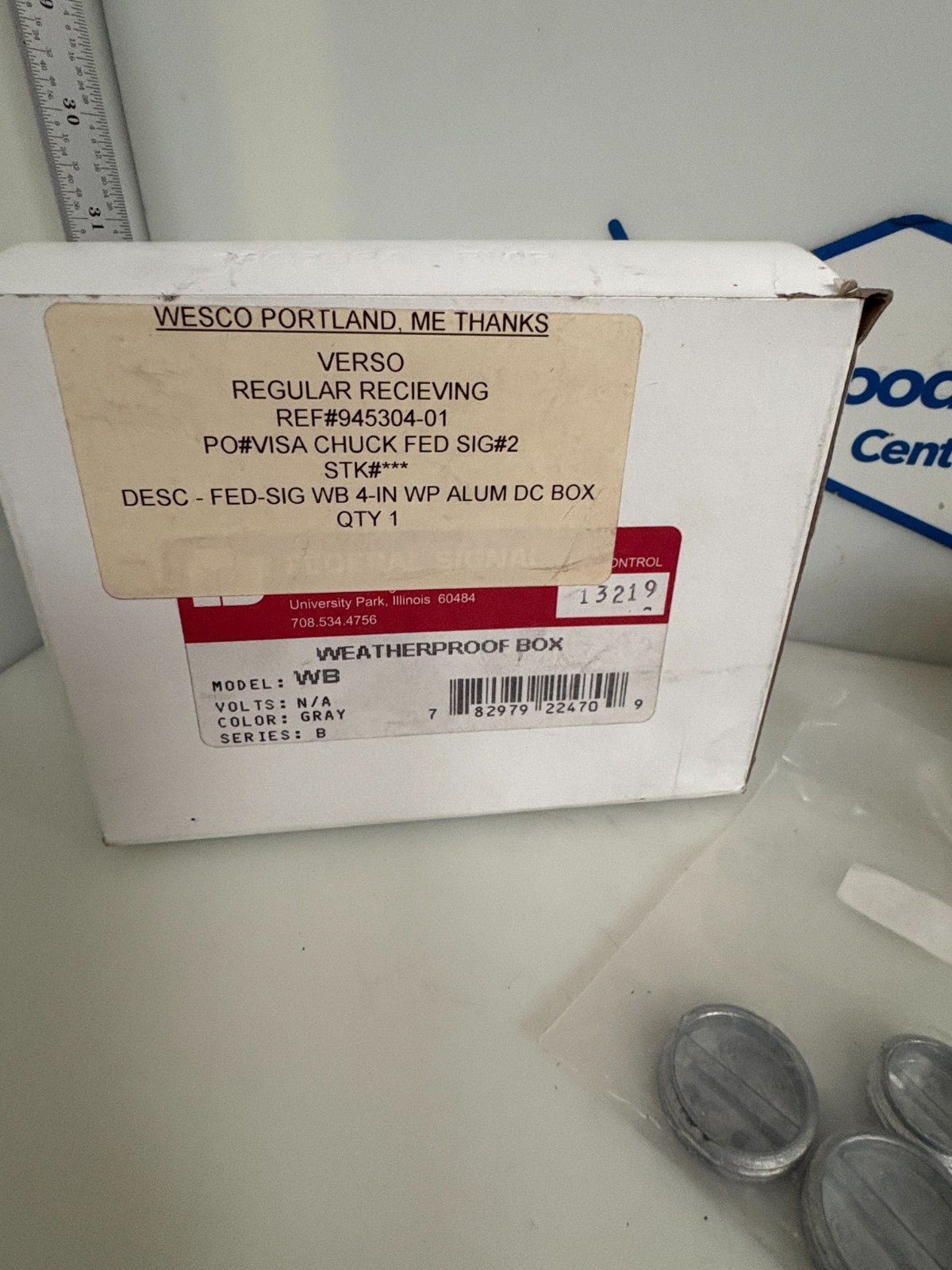 FEDERAL SIGNAL WEATHERPROOF BOX #WB