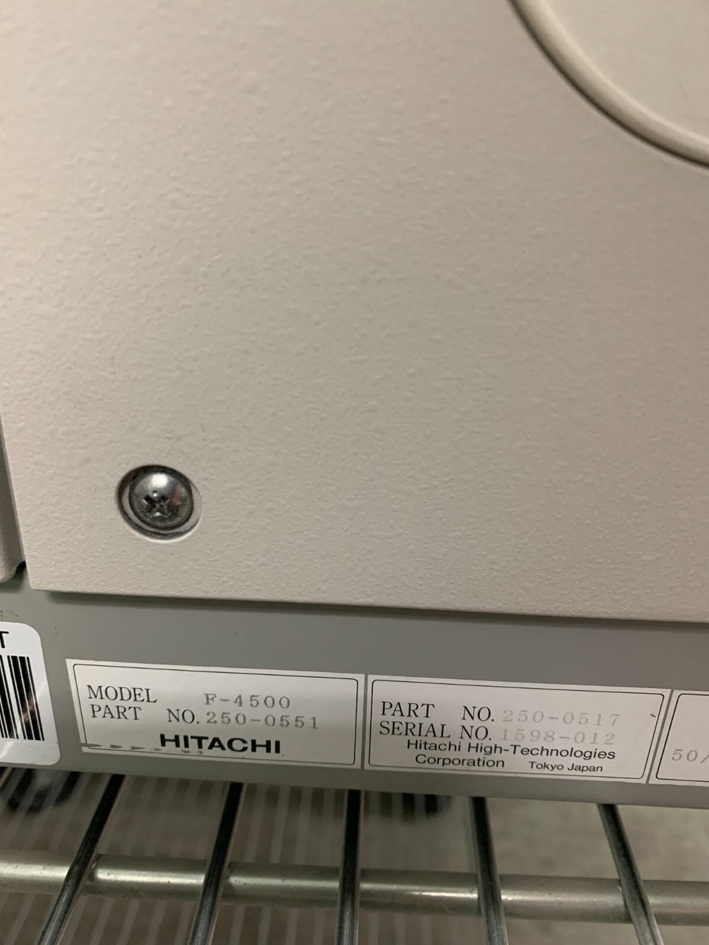 HITACHI FLUORESCENCE SPECTROPHOTOMETER F-45004