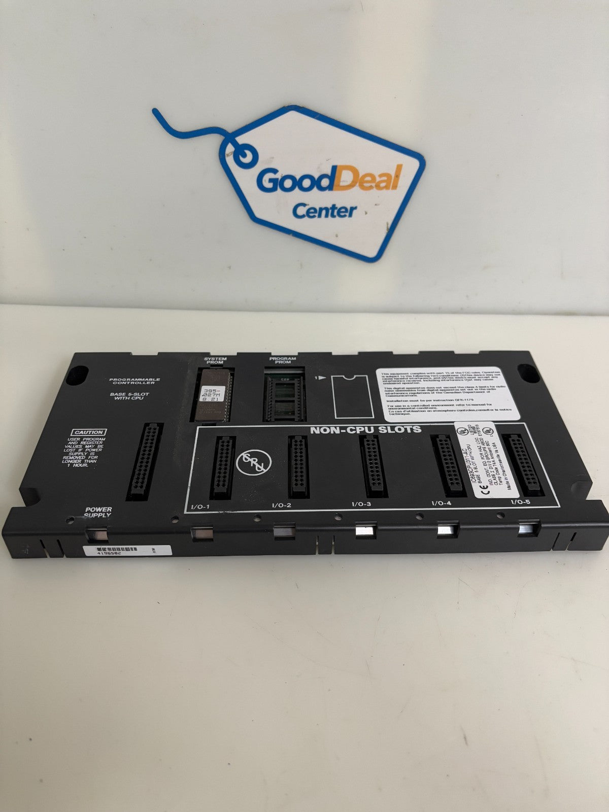 GE FANUC PROGRAMMABLE CONTROLLER BASE 5 SLOT WITH CPU IC693CPU311-AC