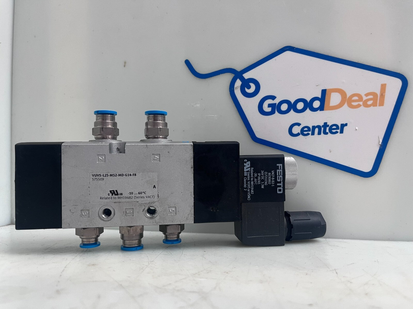 FESTO VUVS-L25-M52-MD-G14-F8 575509 Solenoid Valve w/VACF-B-B2-11