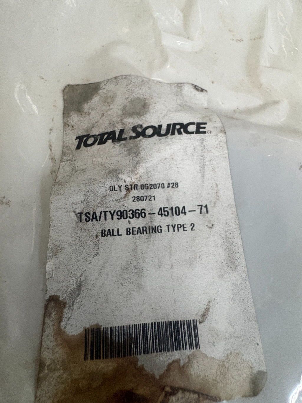 LOT OF 3 TOTAL SOURCE TOYOTA BALL BEARING TYPE 2 TSA/TY90366-45104-71