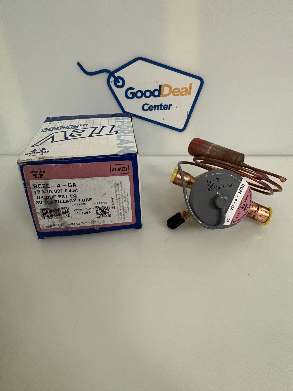 SPORLAN THERMOSTATIC EXPANSION VALVE RCZE-4-GA