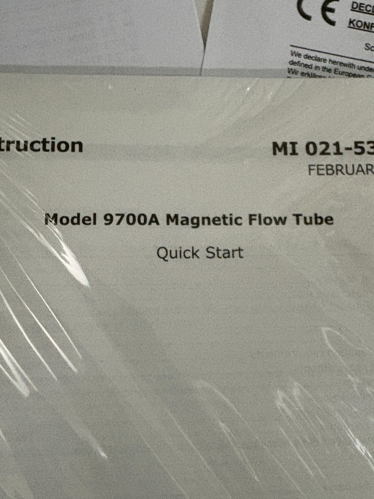 SCHNEIDER ELECTROMAGNETIC FLOW METER IMT33A W/MAGNETIC FLOW TUBE 9700A8
