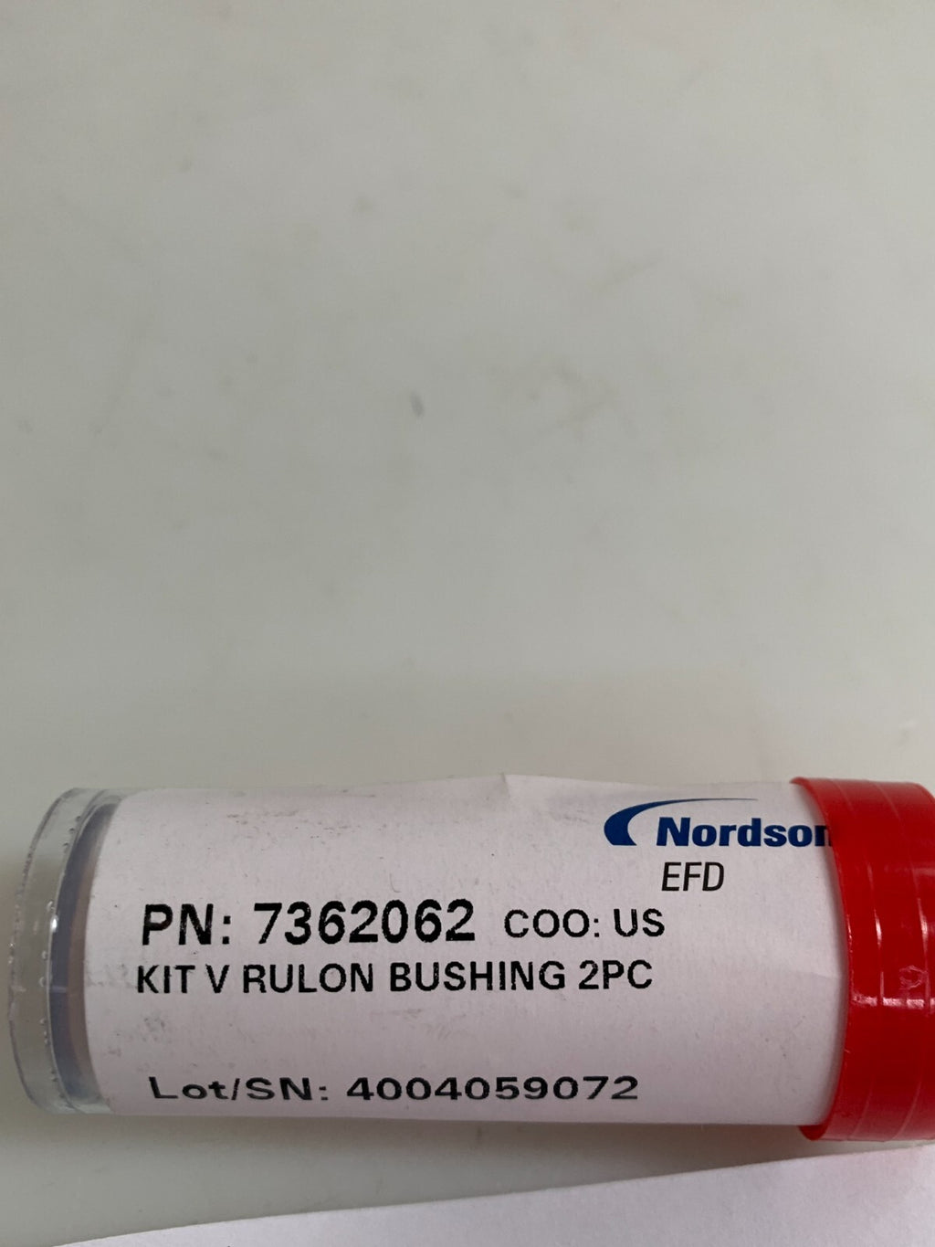 Lot of 5 bags NORDSON EFD KIT V RULON BUSHING 2PC PER TUBE