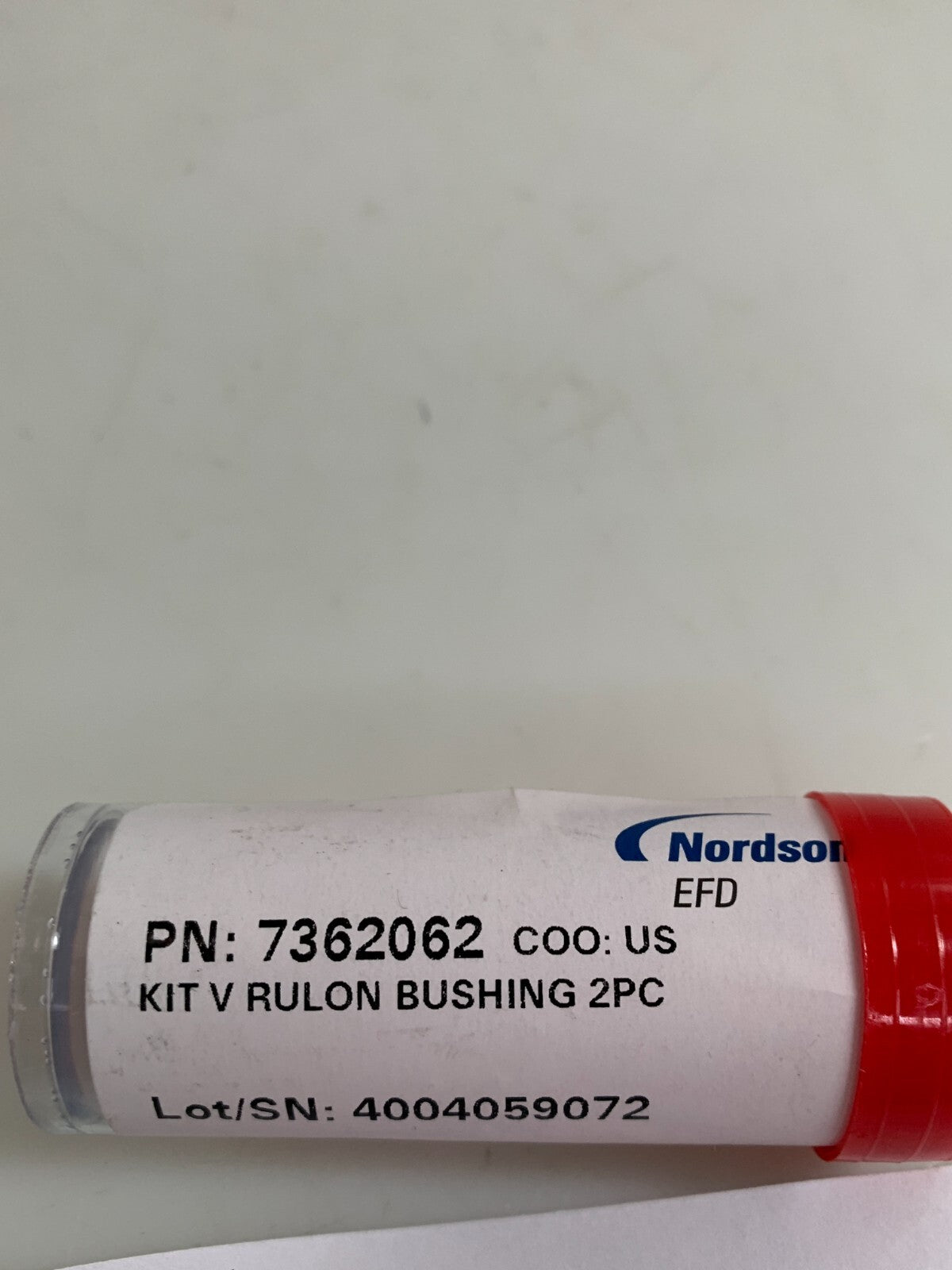 Lot of 5 bags NORDSON EFD KIT V RULON BUSHING 2PC PER TUBE