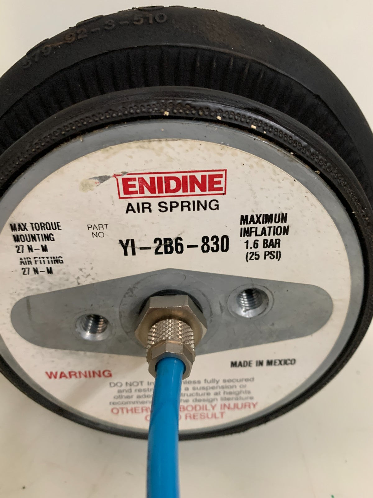 ENIDINE AIR SPRING BELLOW ACTUATOR YI-2B6-830