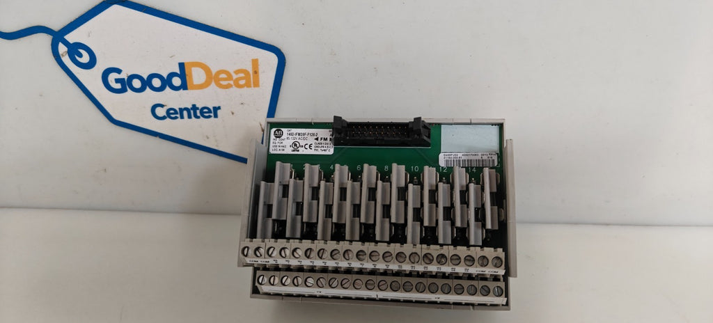 ALLEN BRADLEY FUSIBLE INTERFACE MODULE 1492-IFM20F-F120-2 W/16 FUSES0