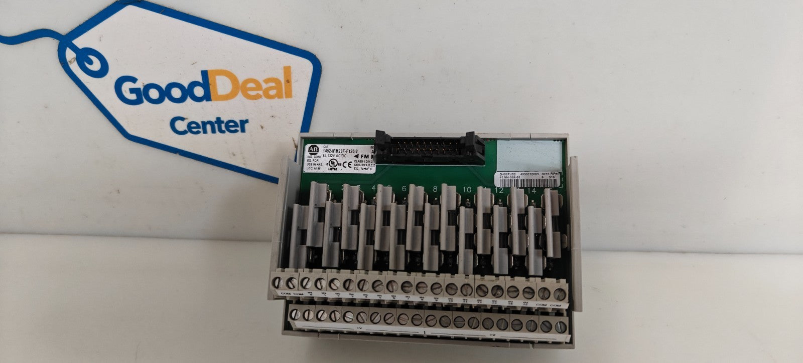 ALLEN BRADLEY FUSIBLE INTERFACE MODULE 1492-IFM20F-F120-2 W/16 FUSES0