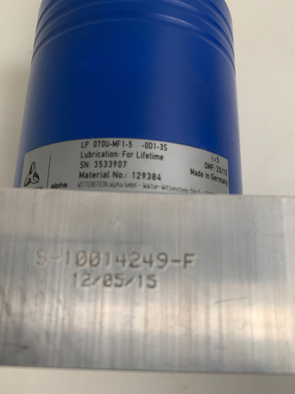 Wittenstein LP 070U-MF1-5 -0D1-3S Planetary Gear Head