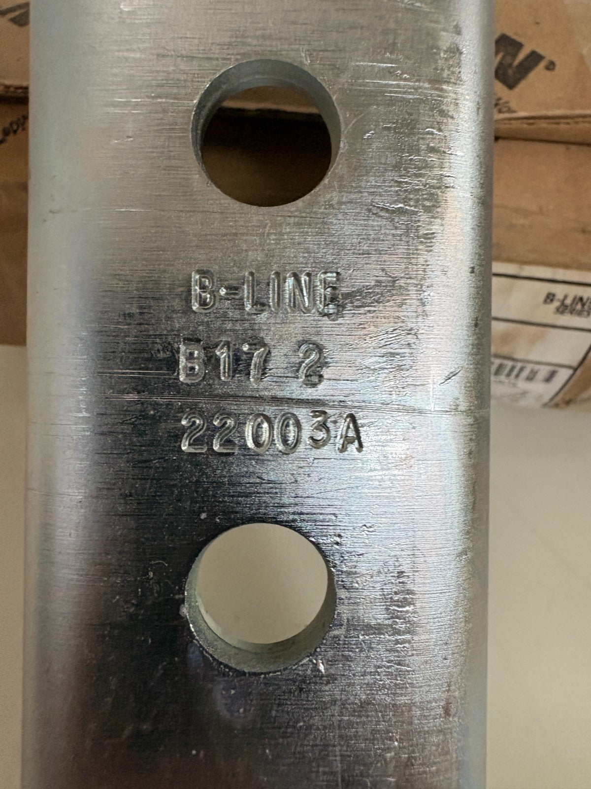 EATON B LINE ZINC PLATED CLOVIS FOR B22 OR B5 B172ZN 10 PER BOX1