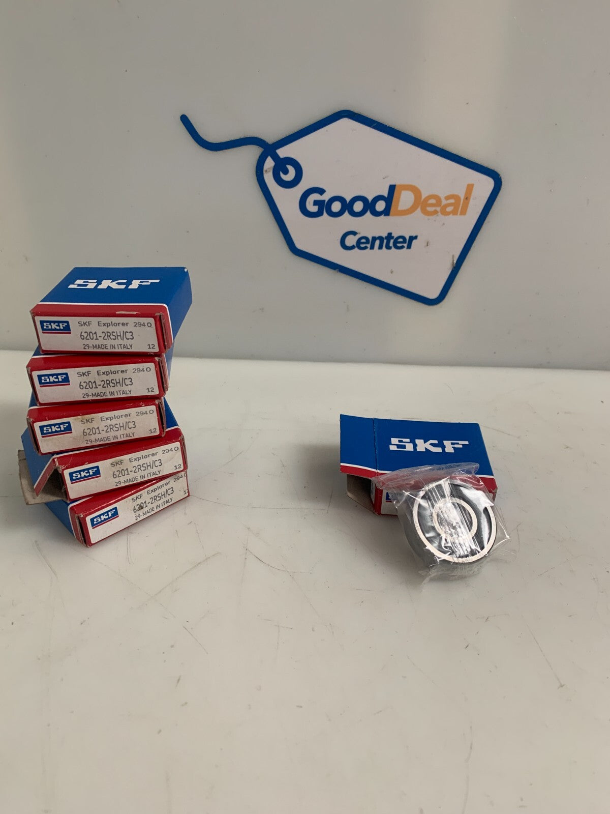 LOT OF 6 SKF EXPLORER BALL BEARING 6201-2RSH/C30