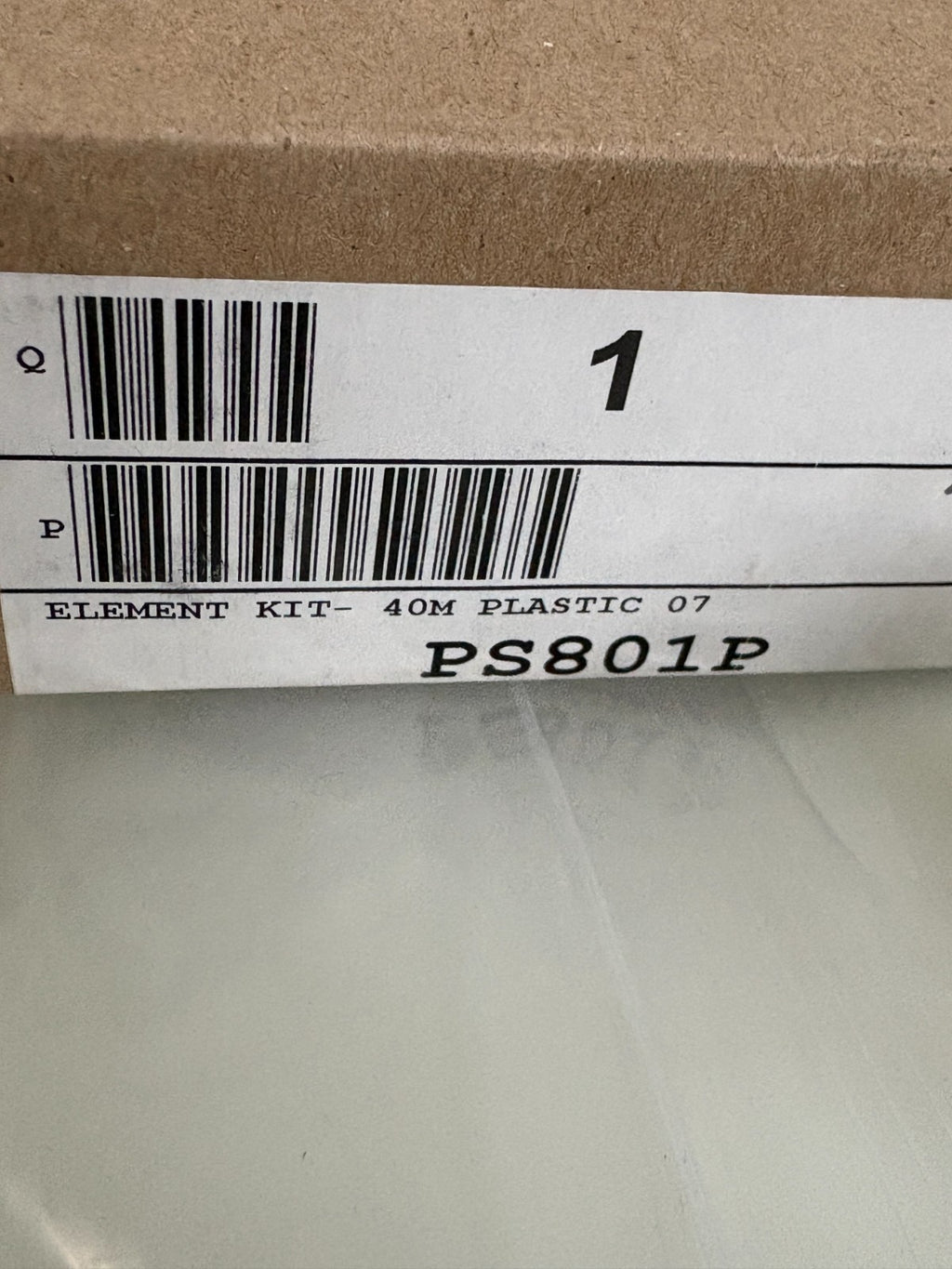 LOT OF 5 PARKER ELEMENT KIT 40M PLASTIC PS801P2