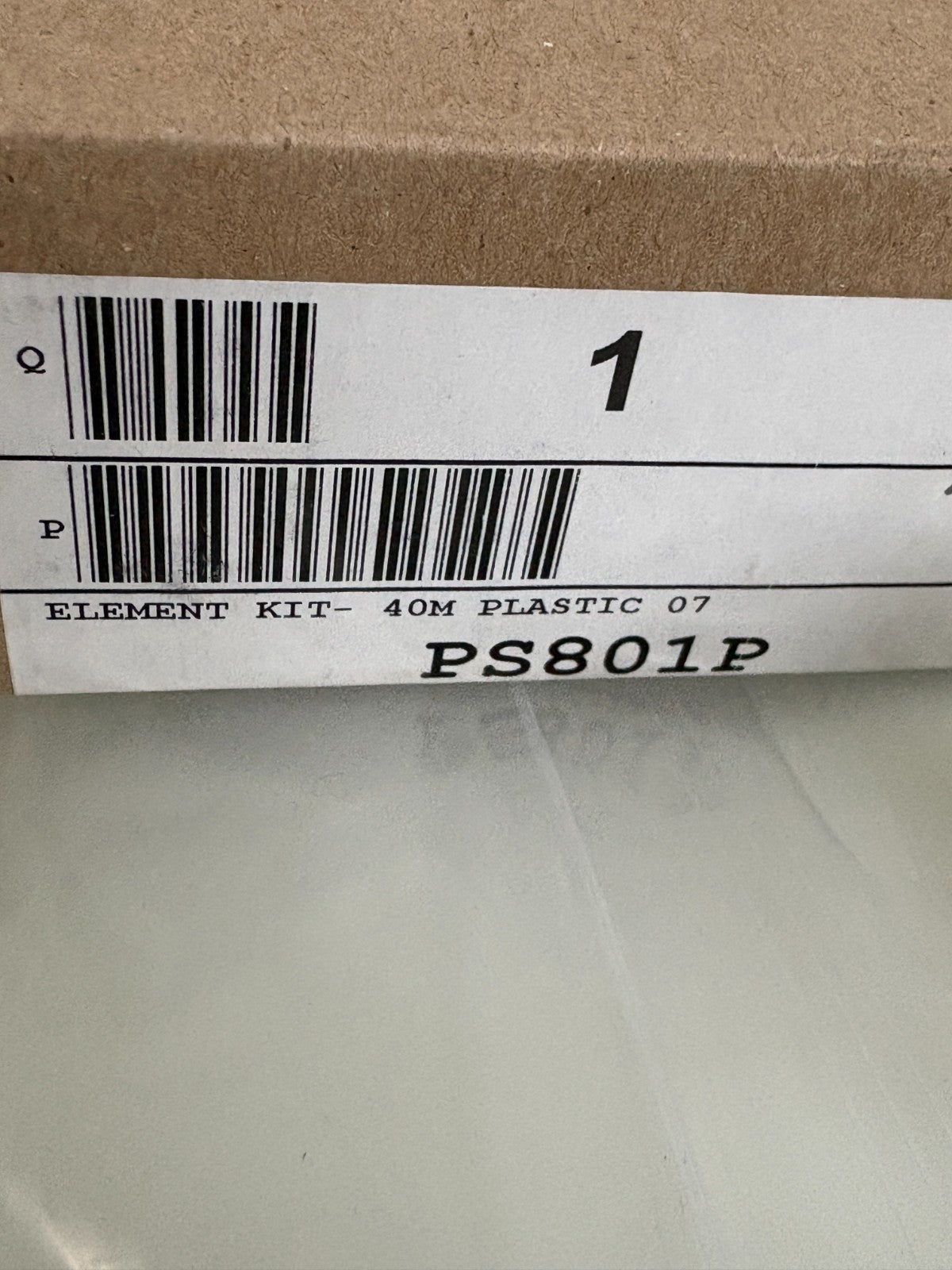 LOT OF 5 PARKER ELEMENT KIT 40M PLASTIC PS801P2