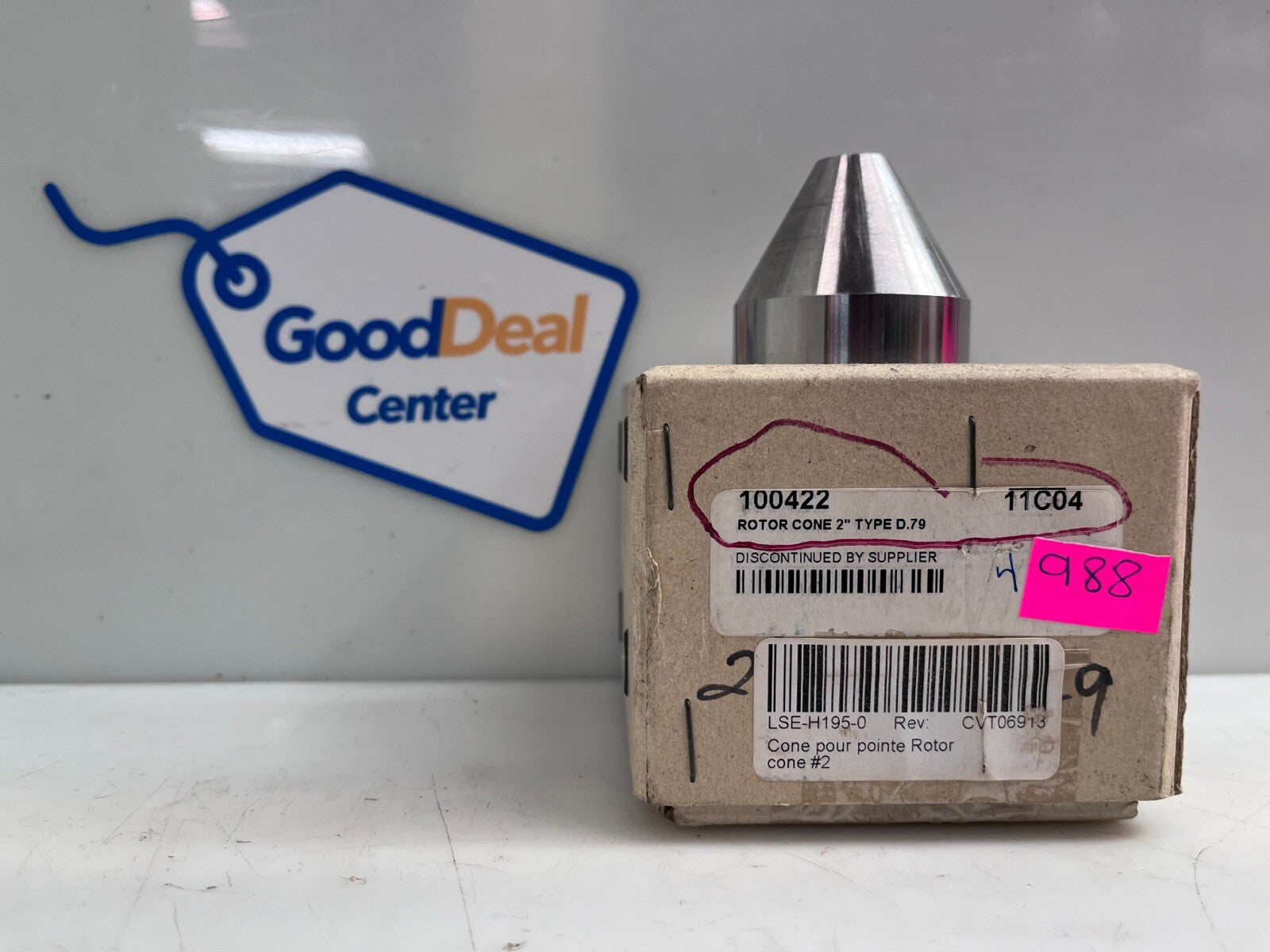 DRILLMEX Rotor Cone 2'' Type D.79  100422 11C04 Bullnose LSE-H195-0