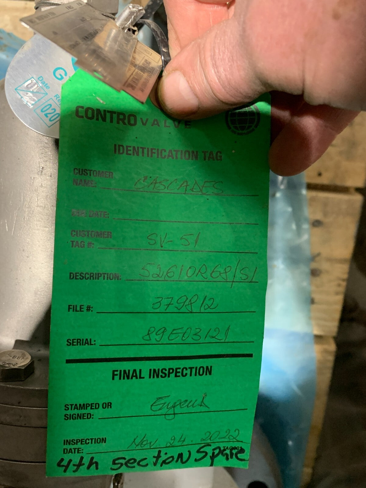 CONTRO VALVE 52610B68/S1 2022