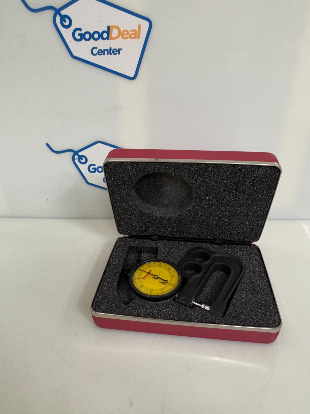 STARRETT DIAL THICKNESS GAGE 0-10 MM #1015 MA IN CASE