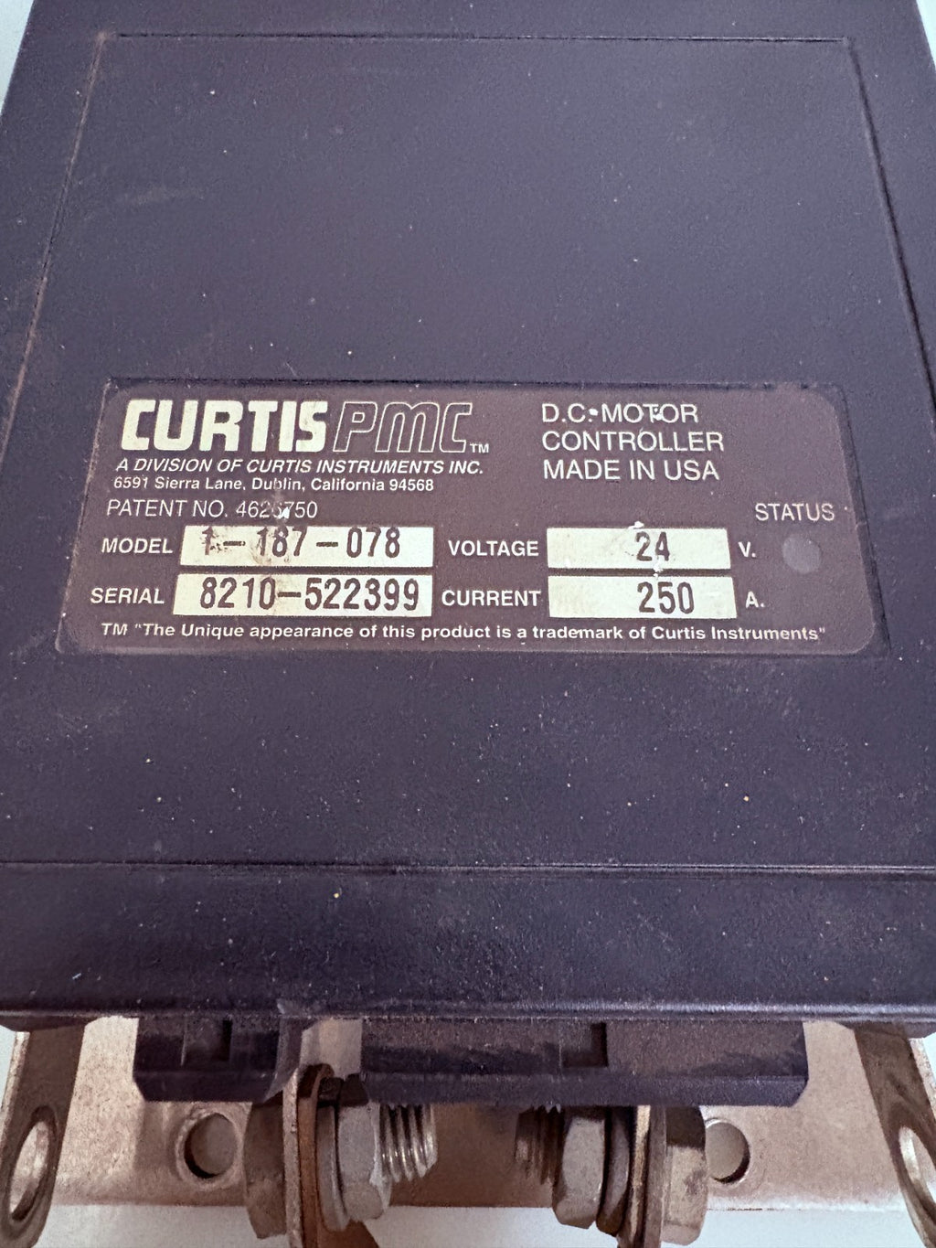 CURTIS FORKLIFT MOTOR DRIVE CONTROLLER 1-187-0781
