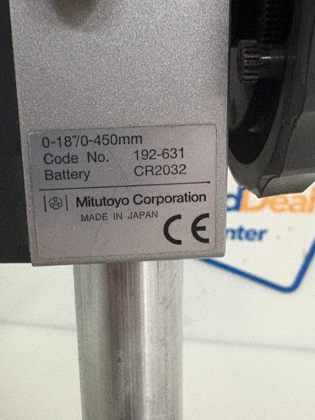 MITUTOYO DIGIMATIC LCD HEIGHT GAUGE 0-18" NEW BATTERY 192-631