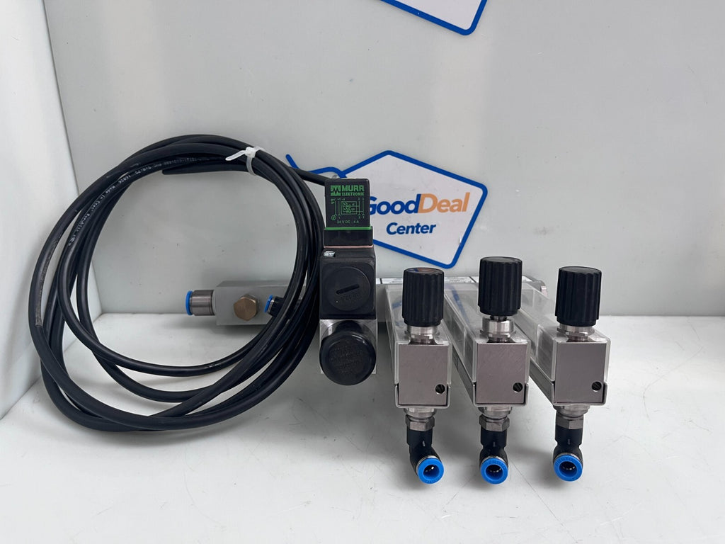 KROHNE DK 800/N Flowmeter DK800N  3 Station Unit  w/Norgren B20631