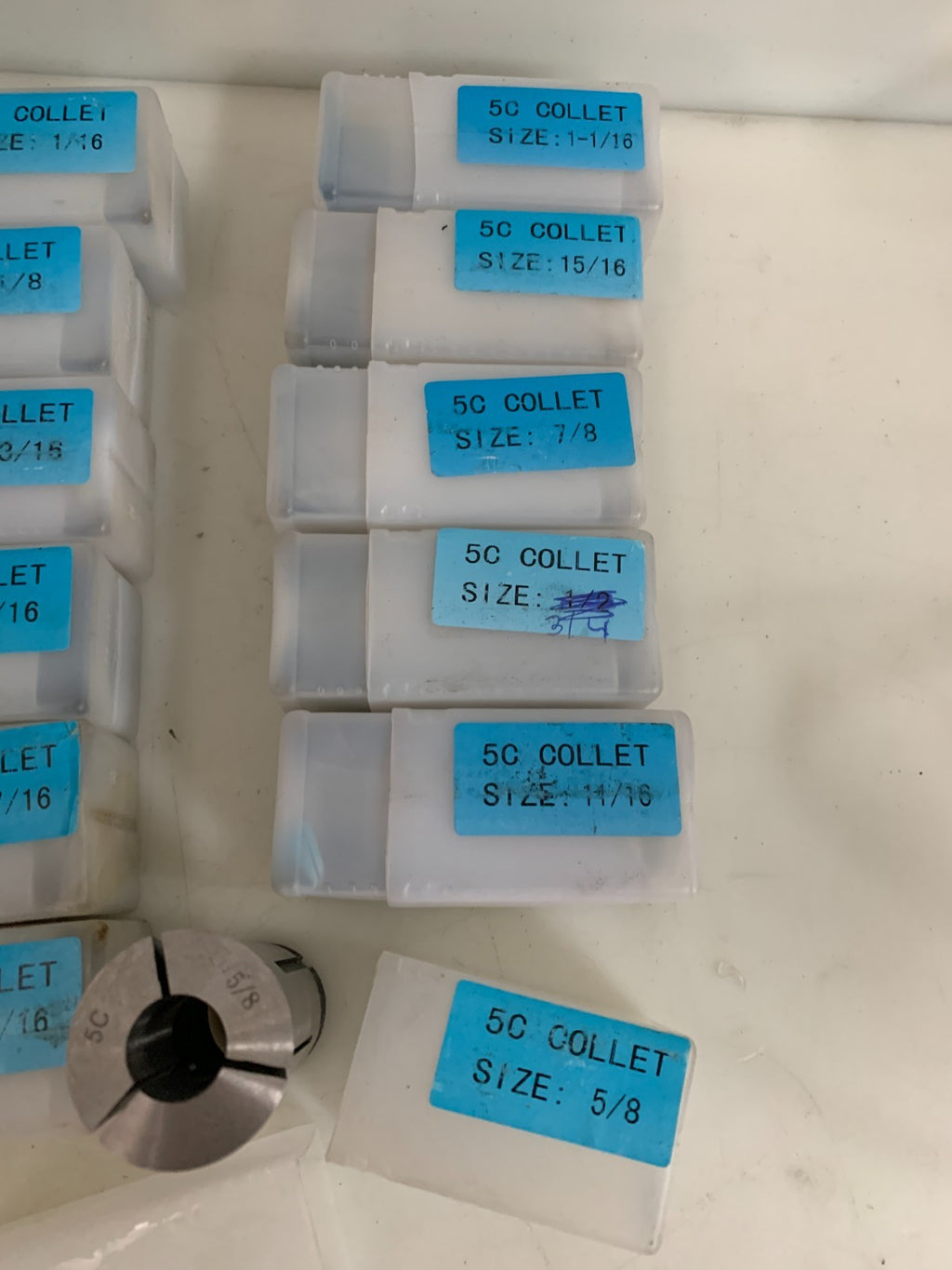 MIX LOT OF 12 5C COLLET NEW IN TUBE