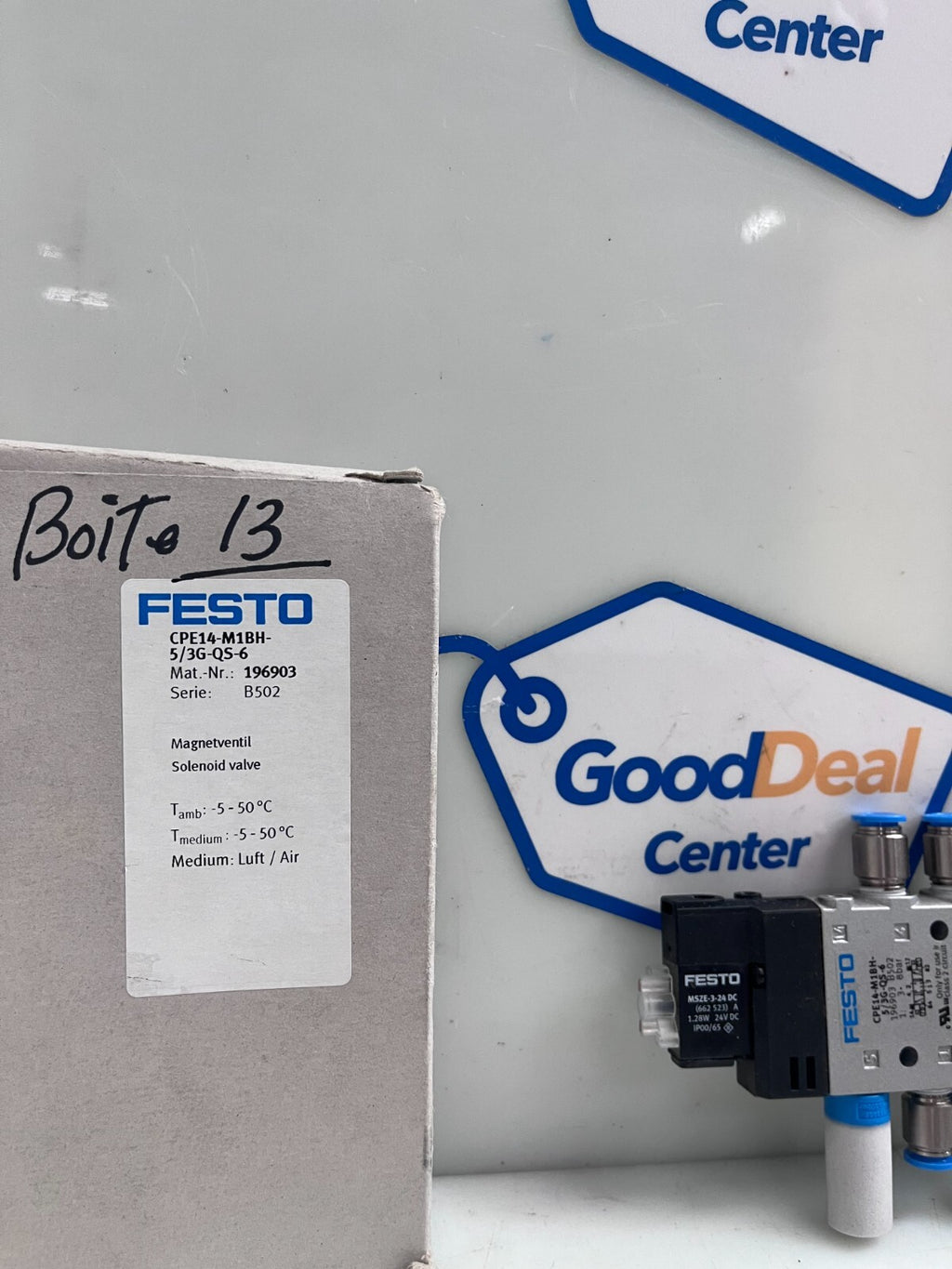 FESTO CPE14-M1BH-5/3G-QS-6  Solenoid Valve 196903