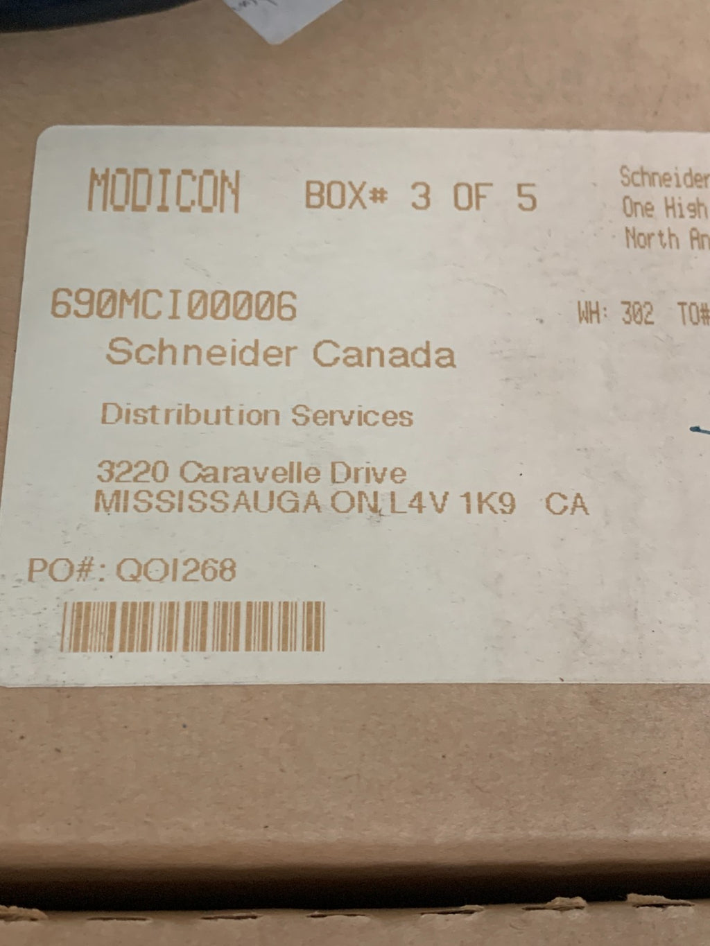 SCHNEIDER MODICON BREAKOUT CABLE 690 MC 100006