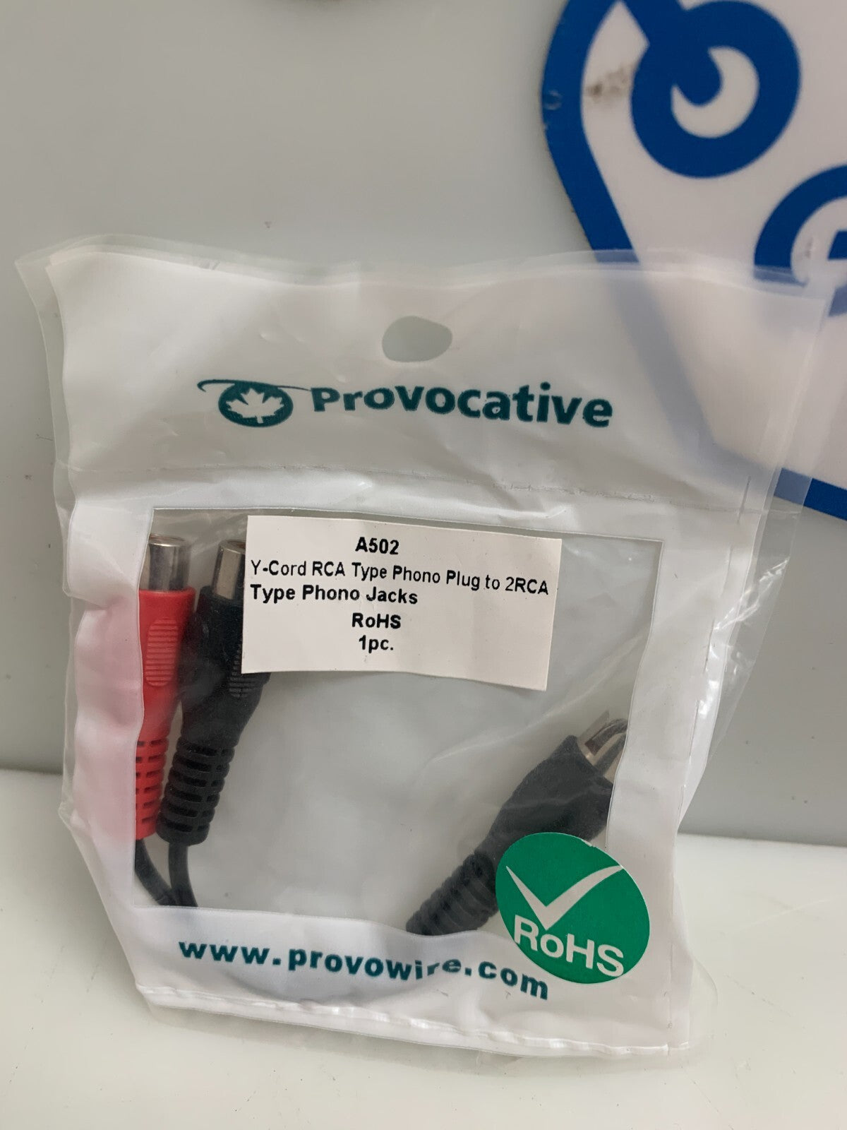 PROVOCATIVE  A502  Phono Plug to 2RCA Phone Jack (Lot of 25)