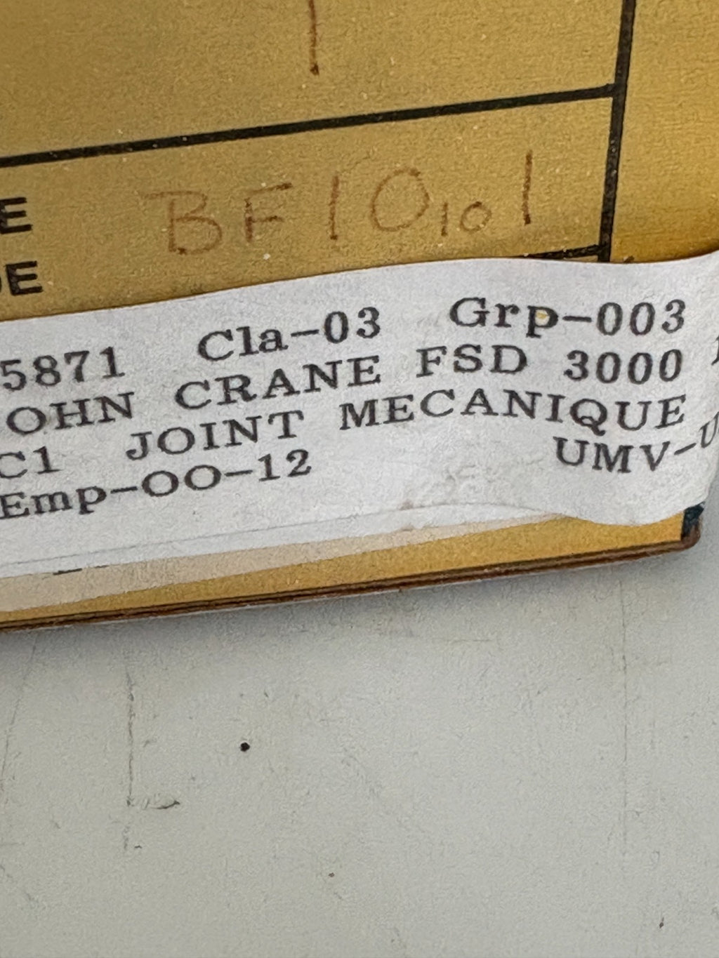 JOHN CRANE MECHANICAL JOINT FSD 3000 1-1/8 TYPE 1