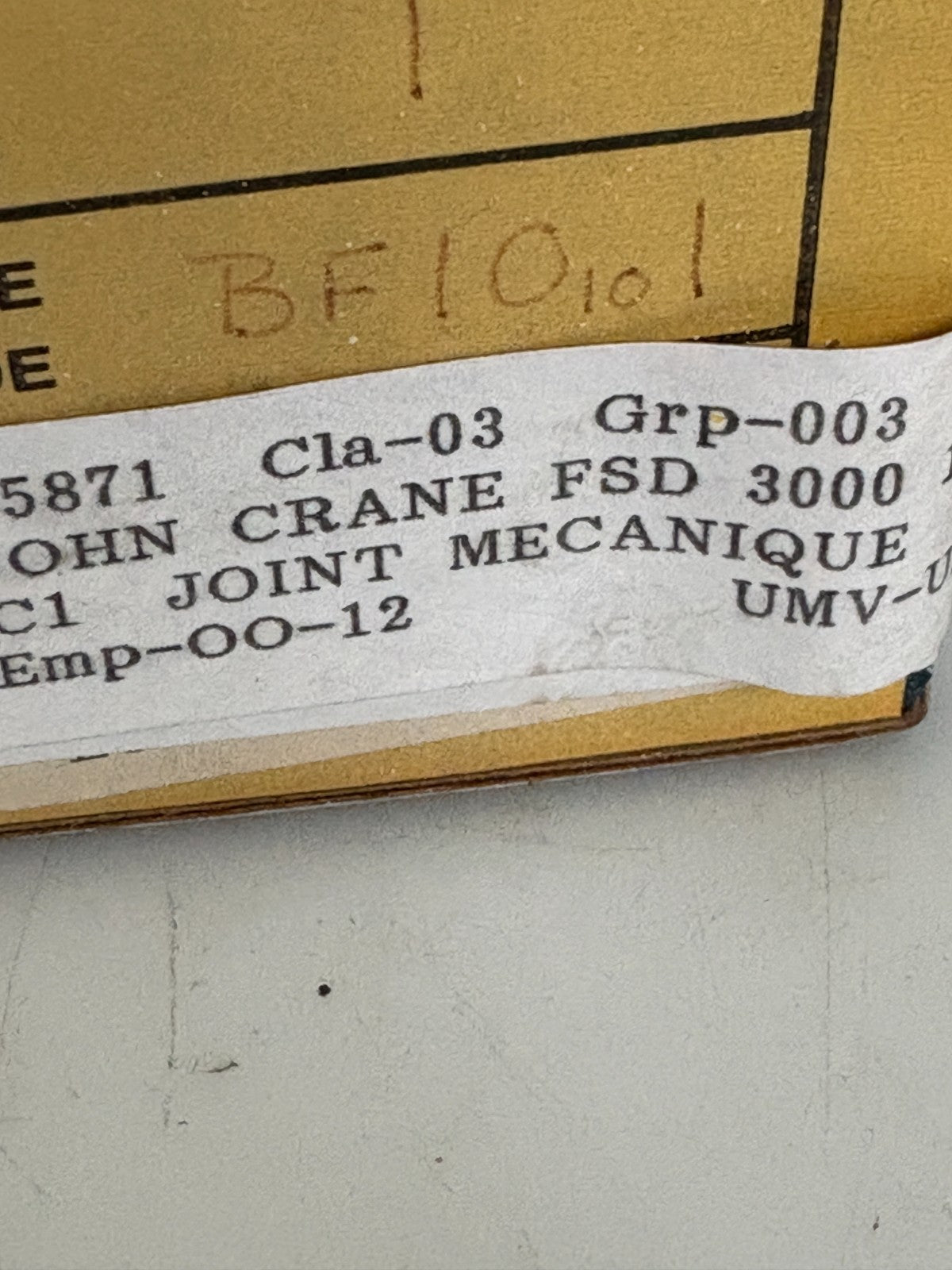 JOHN CRANE MECHANICAL JOINT FSD 3000 1-1/8 TYPE 1