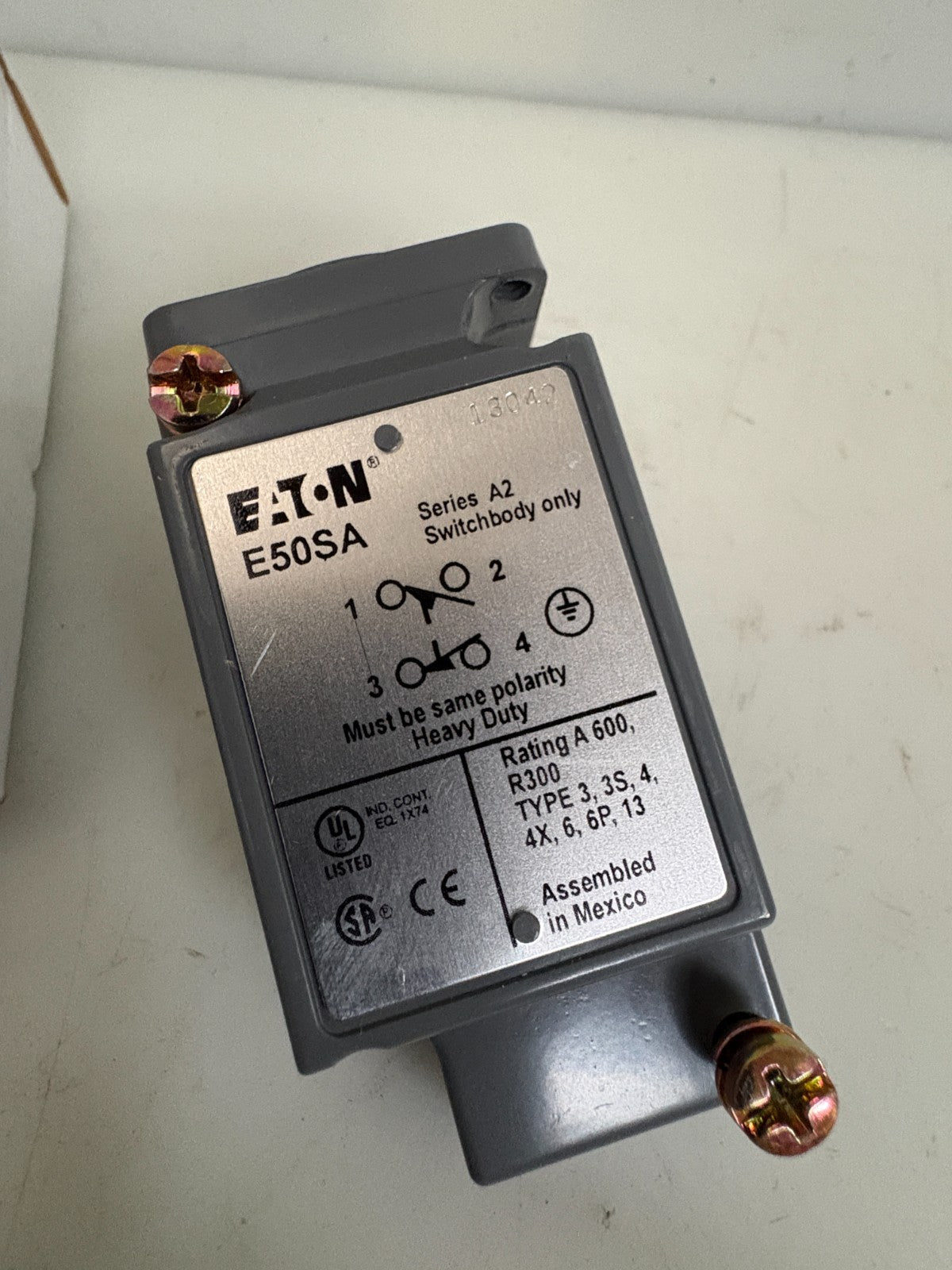 EATON LIMIT SWITCH COMPONENT E50SA1