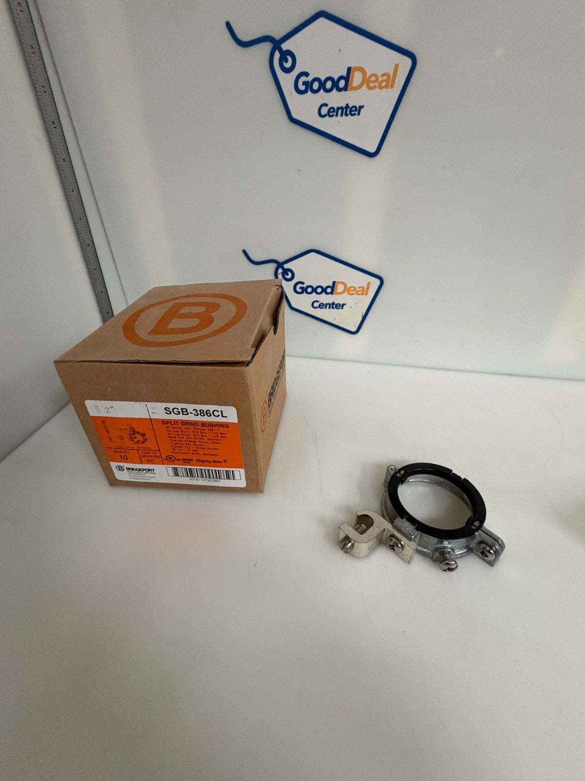 BRIDGEPORT 2" SPLIT GROUND BUSHING SGB-386CL 10 IN BOX0