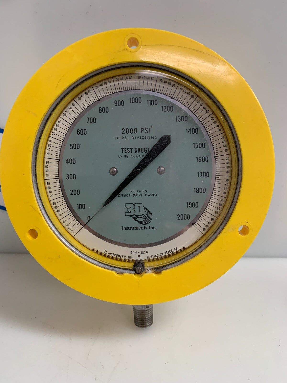 3D INSTRUMENTS PRECISION DIRECT DRIVE GAUGE 2000 PSI #25544-32B14