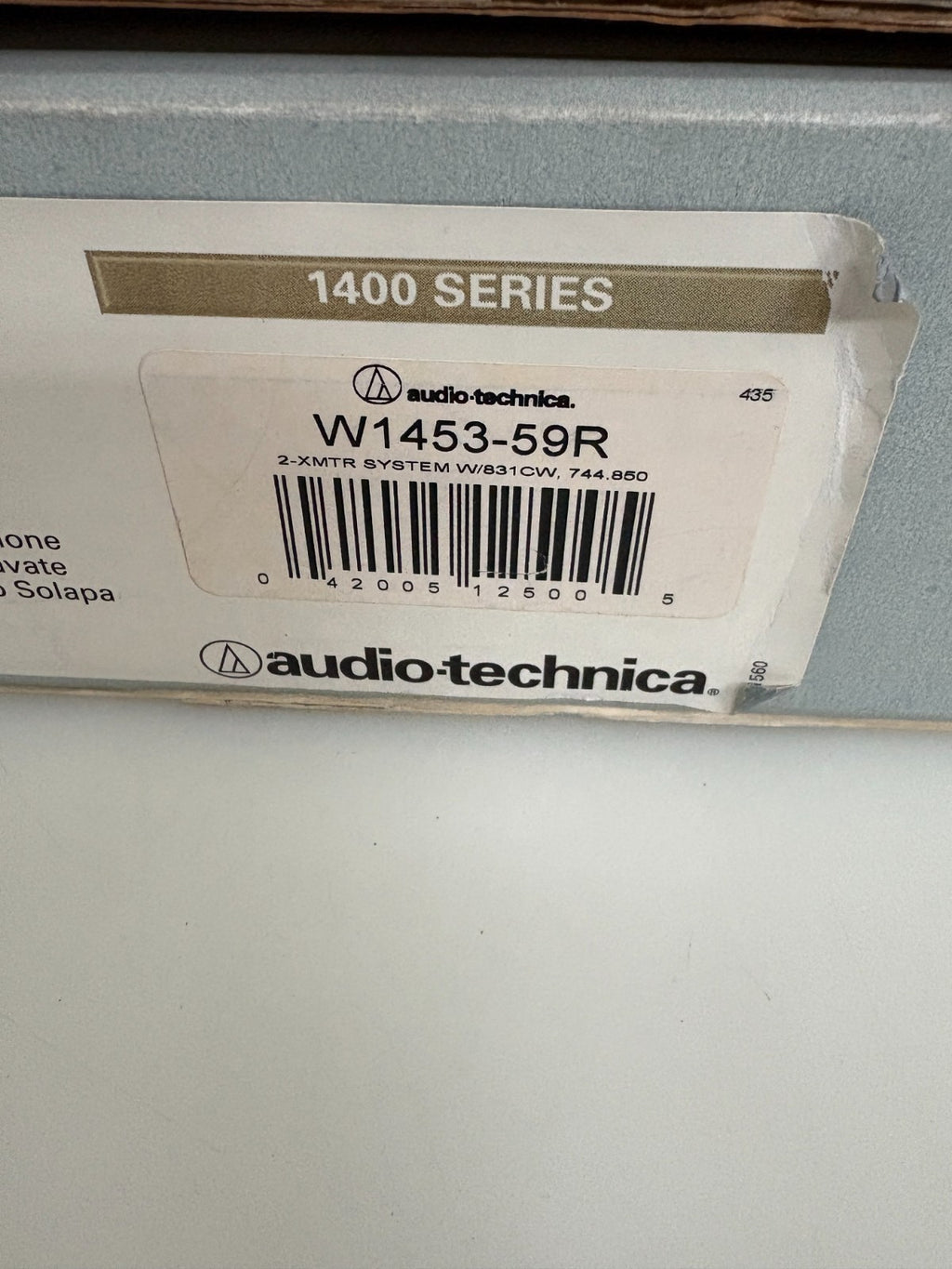 AUDIO TECHNICA UHF WIRELESS MICROPHONE SYSTEM 1400 SERIES #ATW-14534