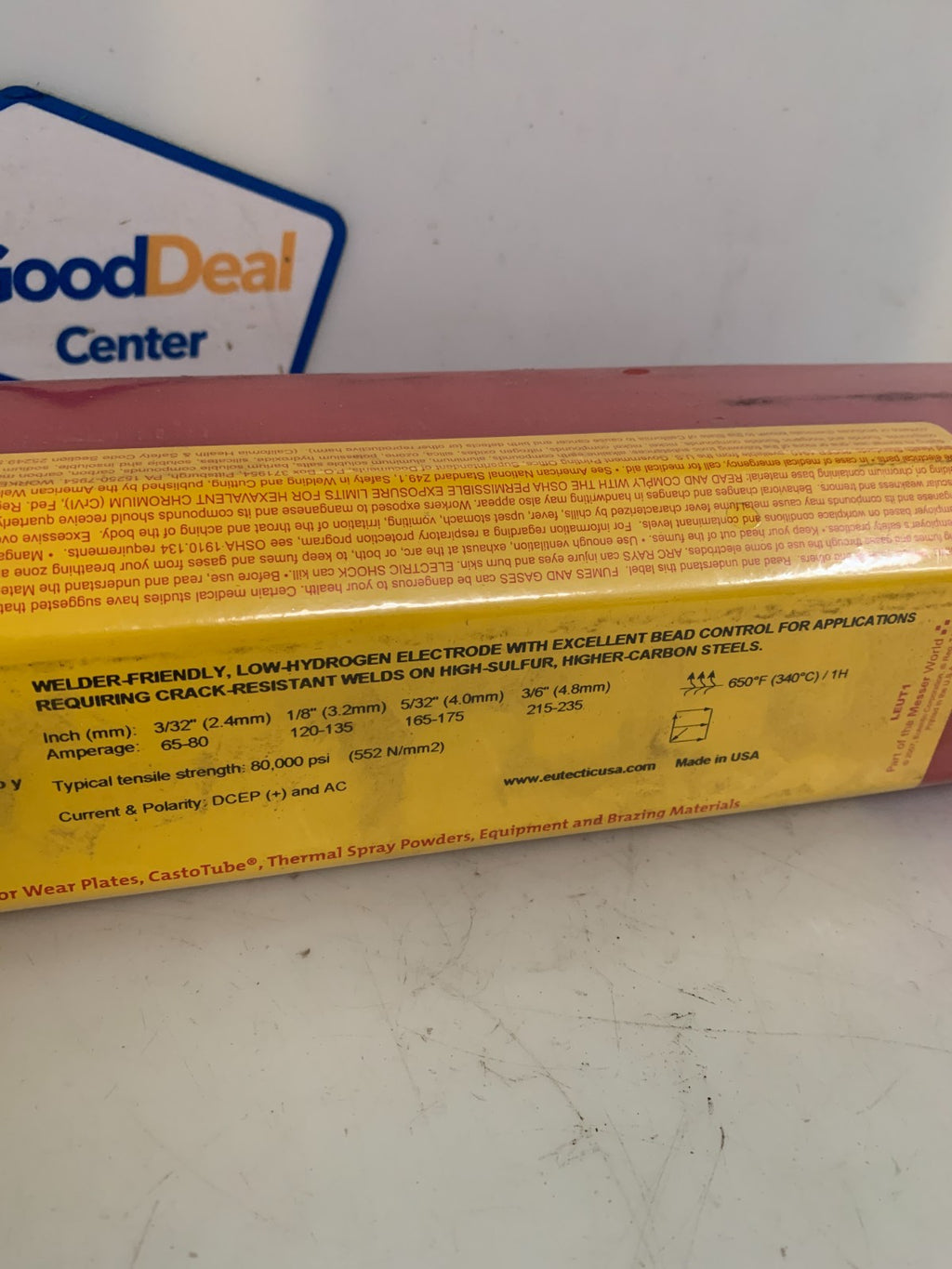 CASTOLIN EUTECTIC EUTECTRODE 66N MAINTENANCE & REPAIR LOW ALLOY ELECTRODE 11.5LB
