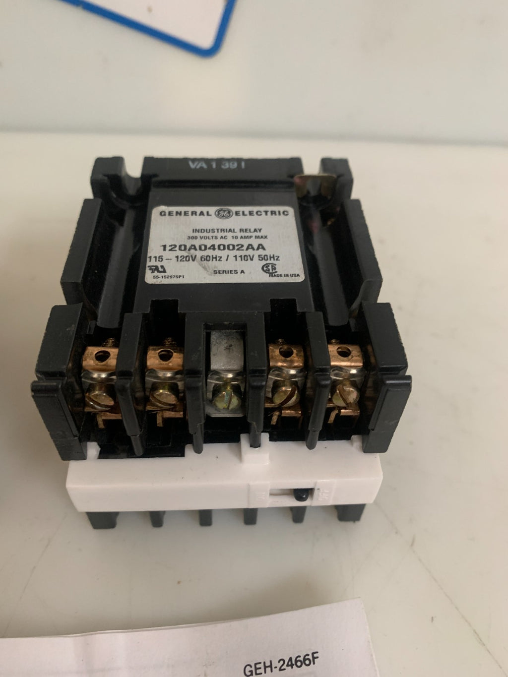 GENERAL ELECTRIC IND. RELAY CR120A002AA