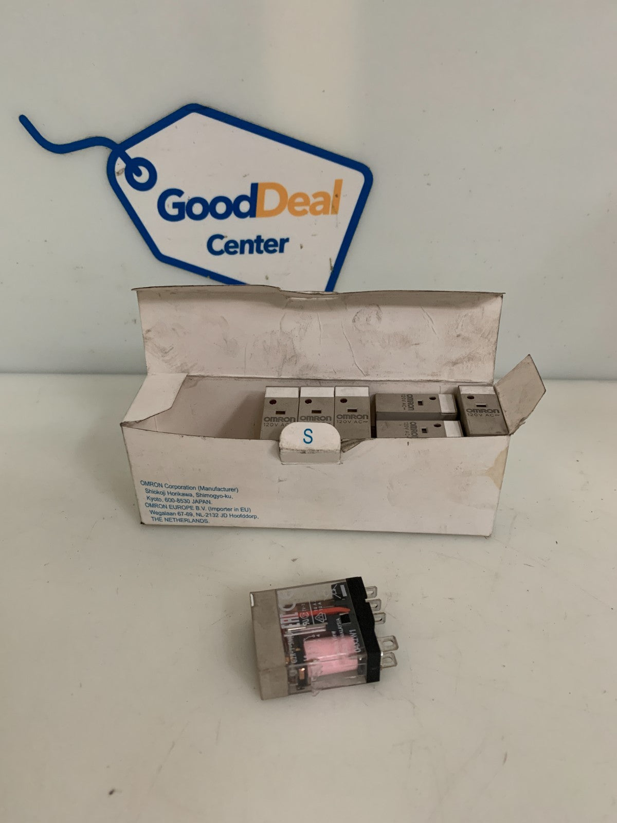 LOT OF 7 OMRON RELAY 5 PIN W/LED INDICATOR