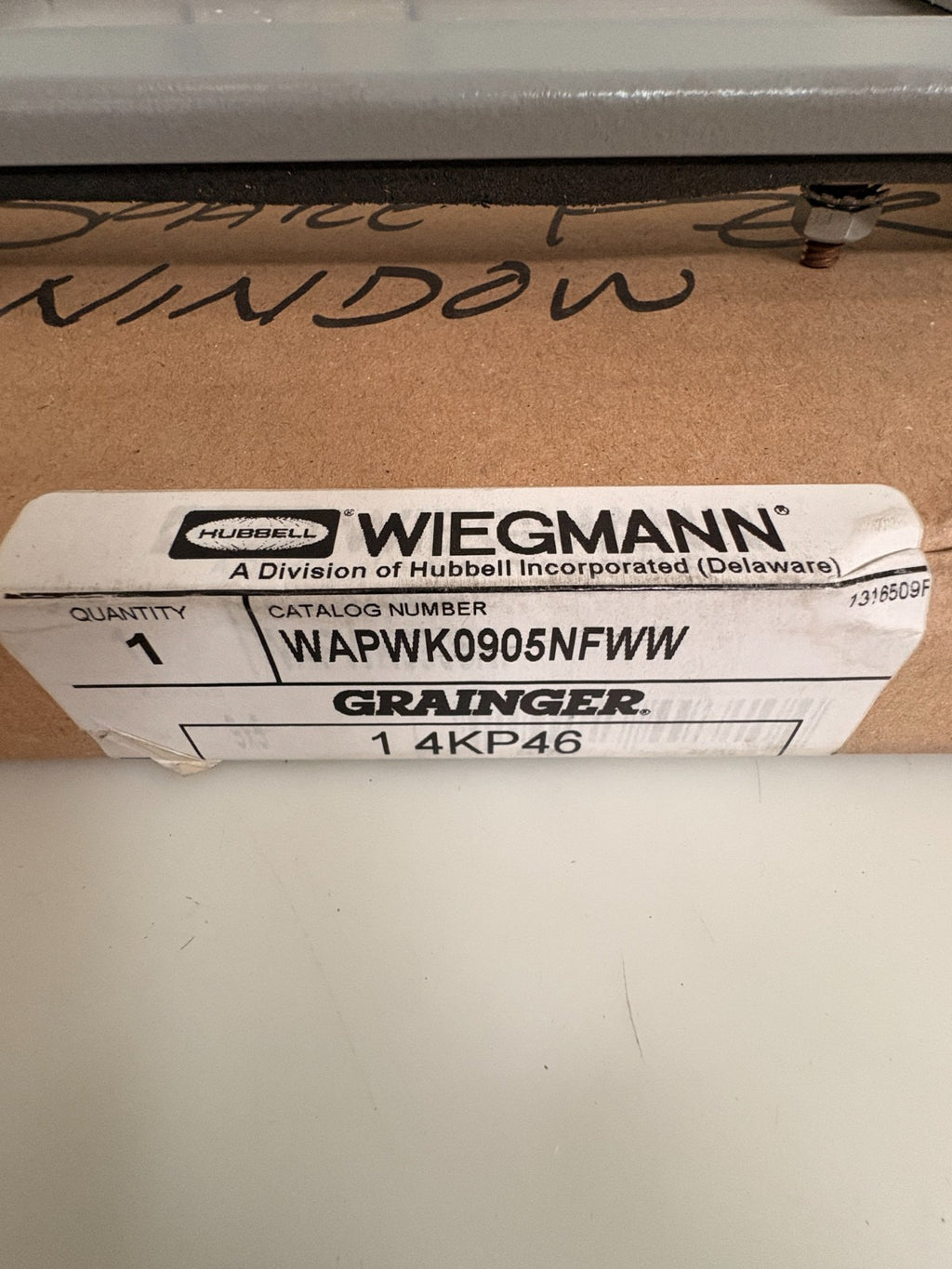 HUBBELL WIEGMANN ENCLOSURE WINDOW WAPWK0905NFWW