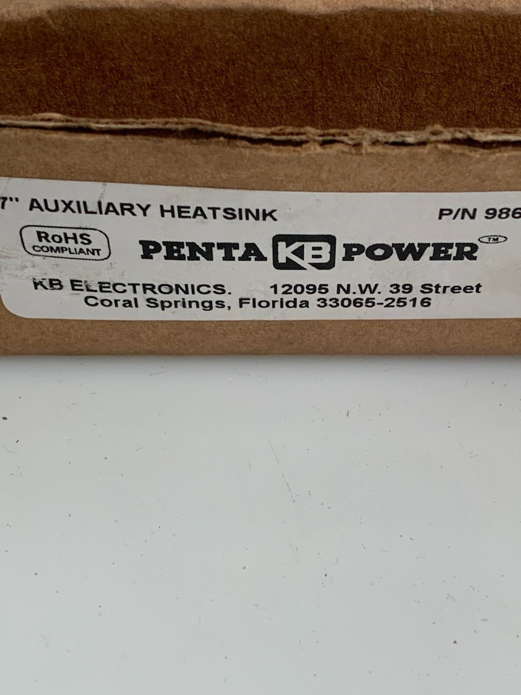PENTA KB POWER    9861 Penta Power Auxiliary Heatsink 7"