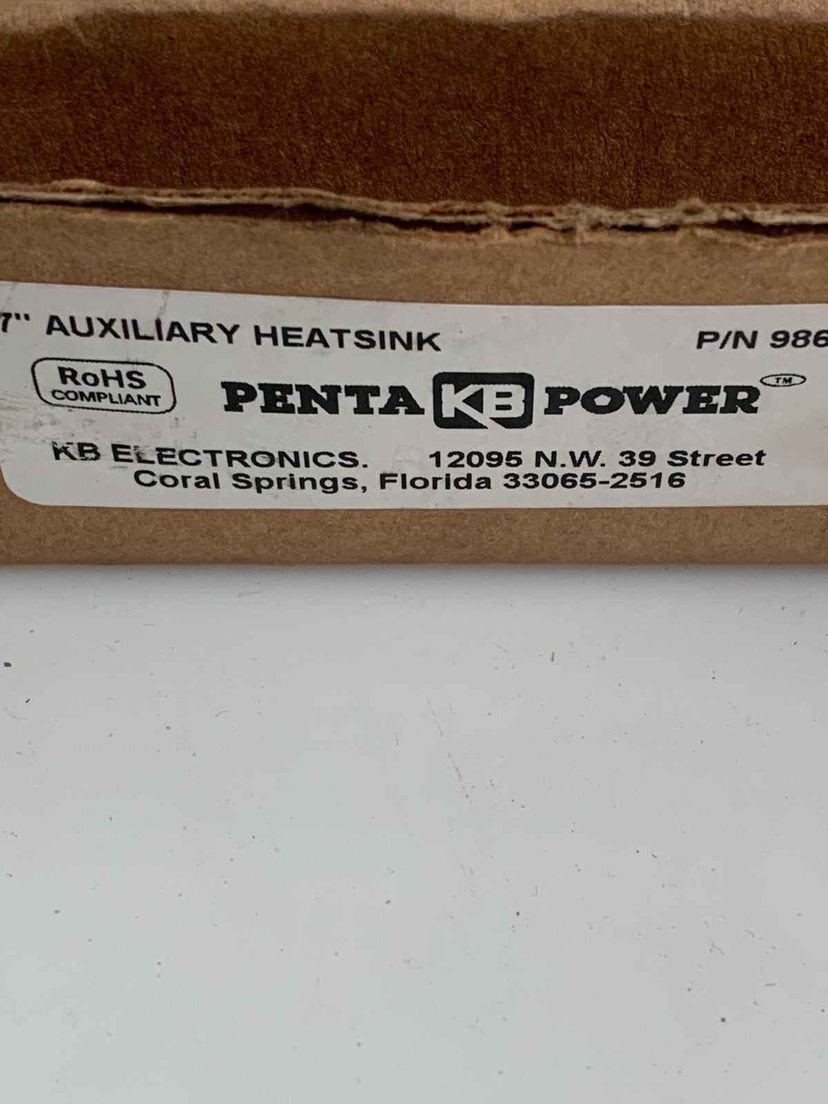 PENTA KB POWER    9861 Penta Power Auxiliary Heatsink 7"