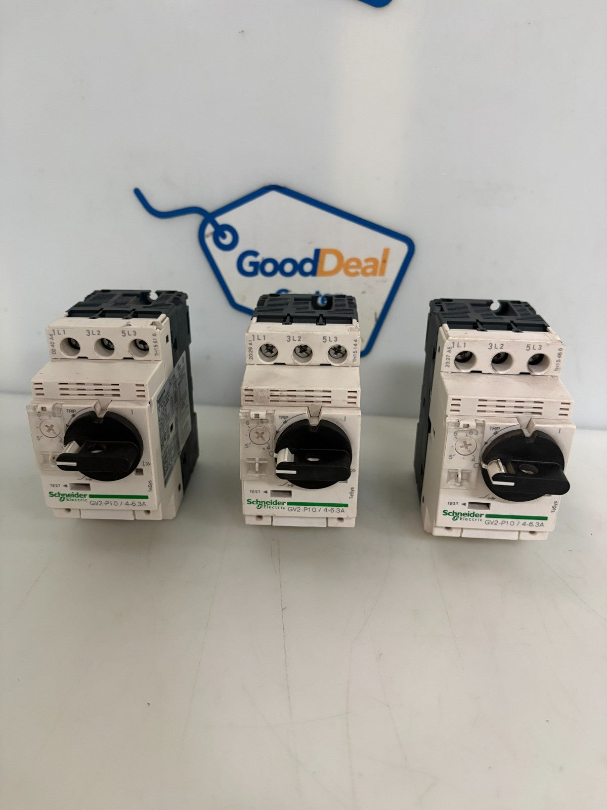 LOT OF 3 SCHNEIDER MOTOR STARTER CIRCUIT BREAKER GV2-P10 4-6 3A0