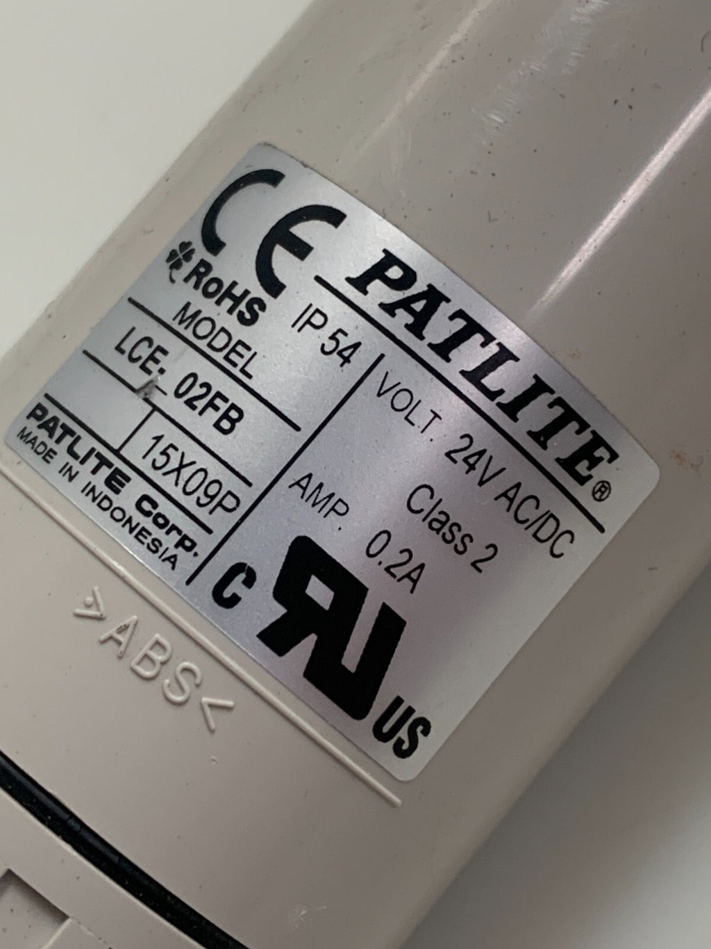 PATLITE LED SIGNAL LIGHT TOWER 24 V LCE-02FB 15X09P