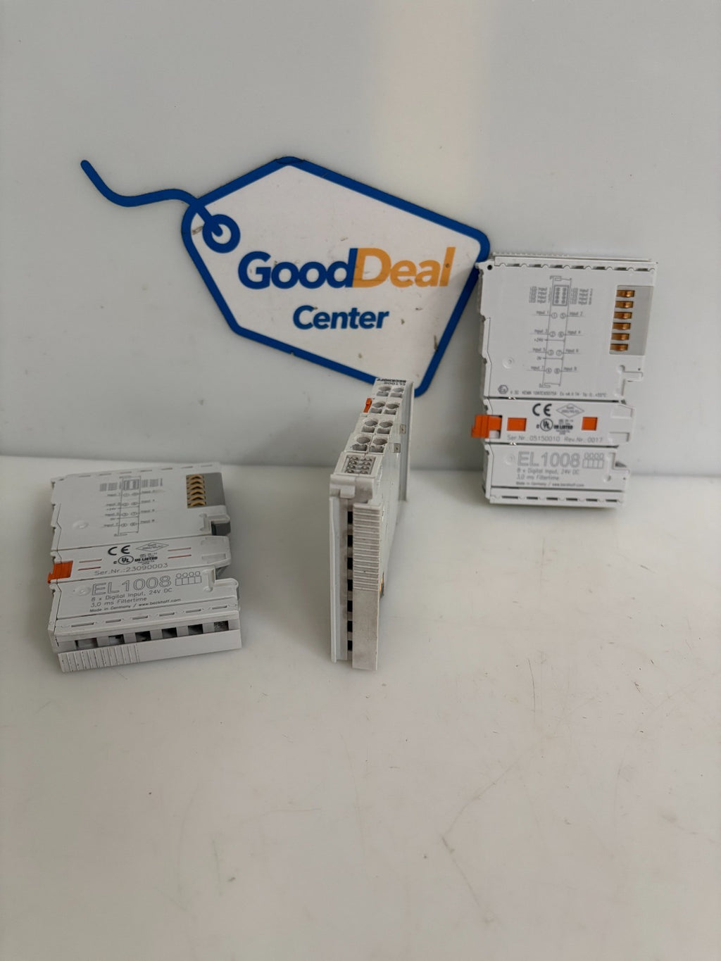 LOT OF 3 BECKHOFF 8X DIGITAL INPUT 24V DC EL 1008