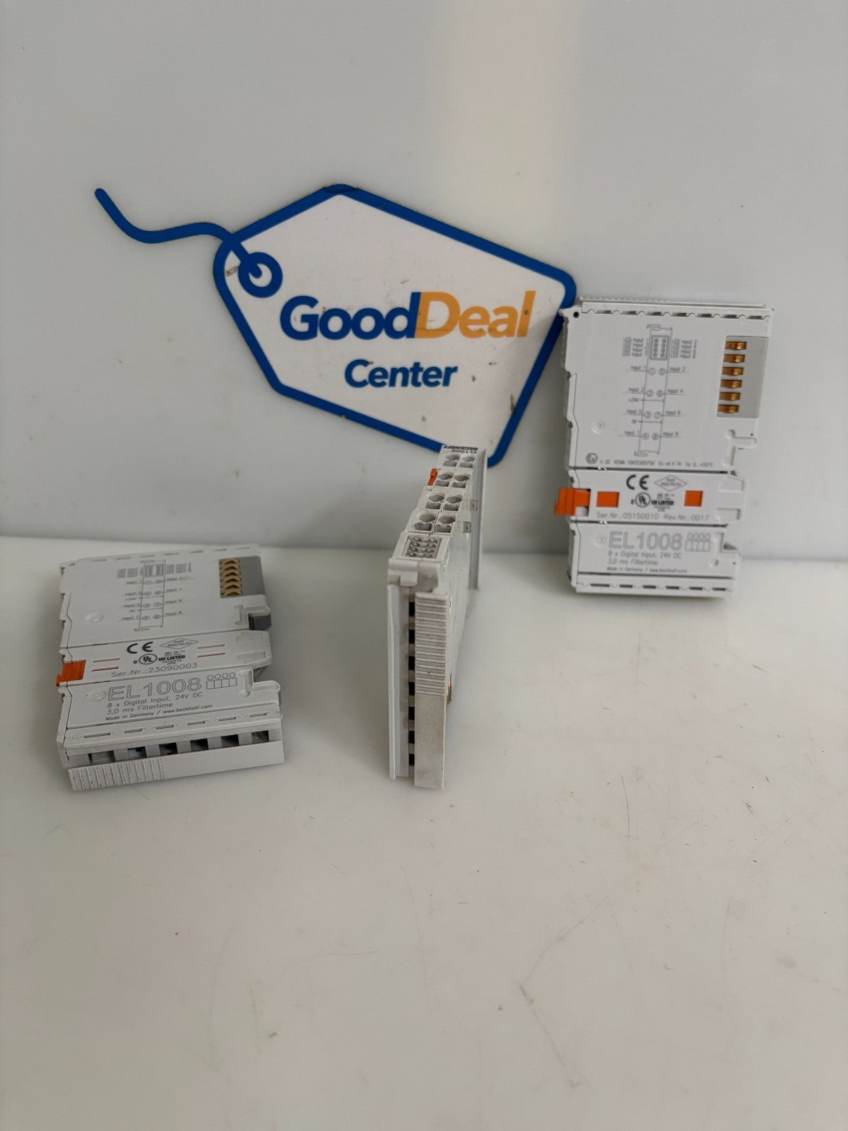 LOT OF 3 BECKHOFF 8X DIGITAL INPUT 24V DC EL 1008