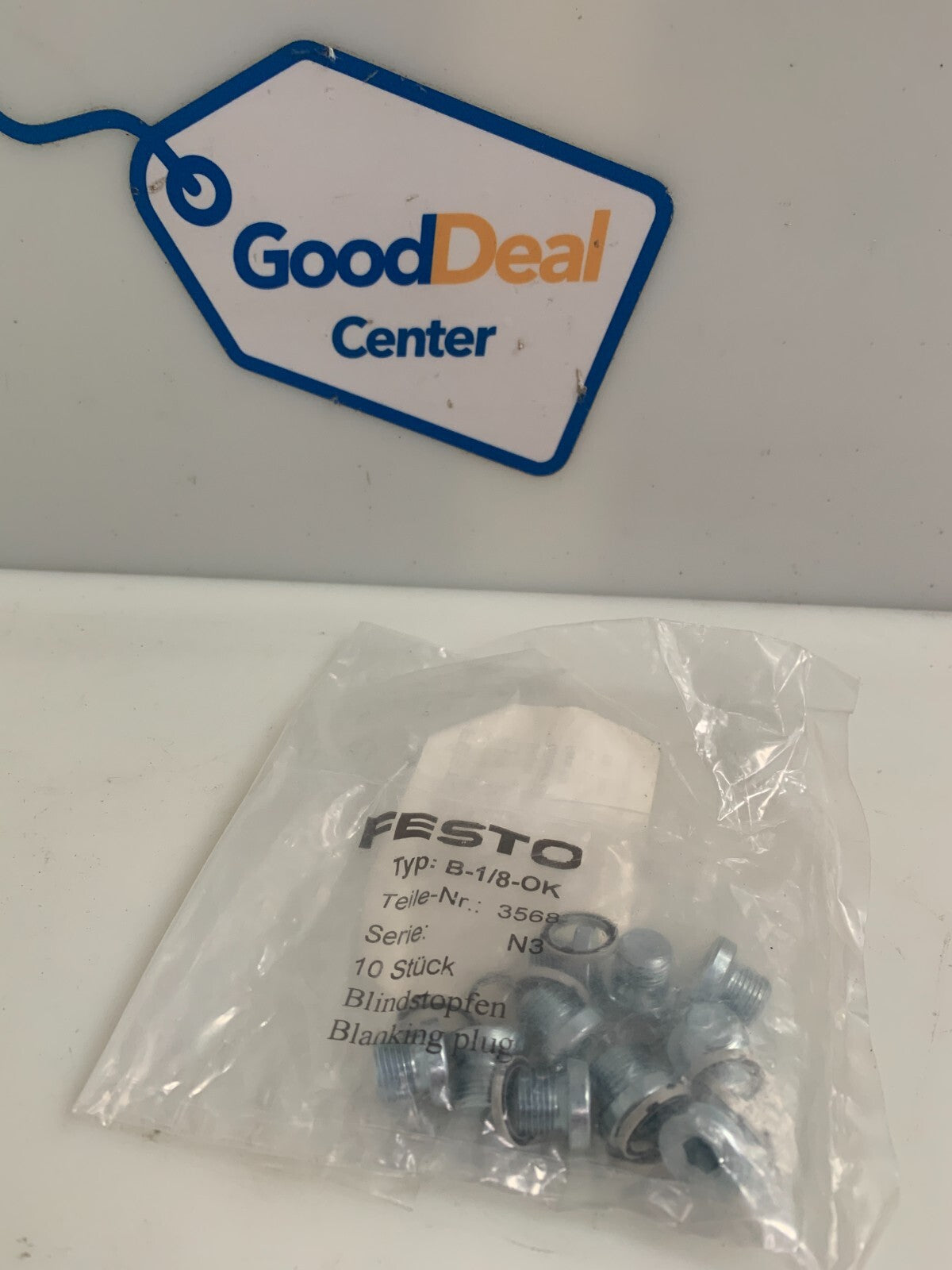 Bag of 10 Festo Metal Plugs B-1/8-OK #35680