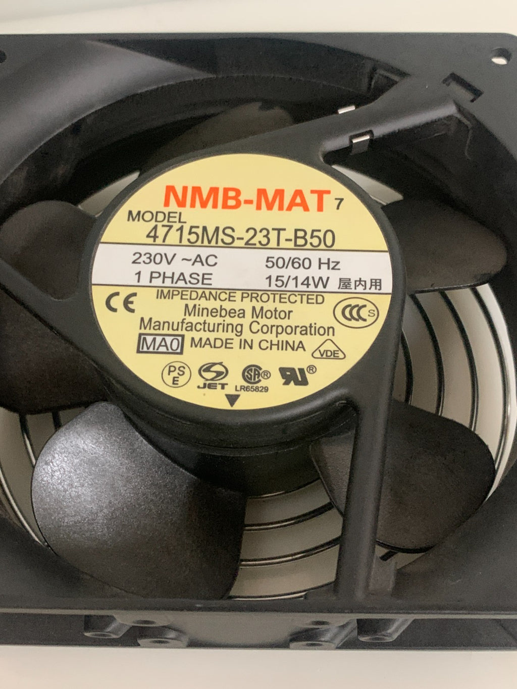 LOT OF 2 MINEBEA MOTOR AXIAL FAN 4715 MS-23T-B50