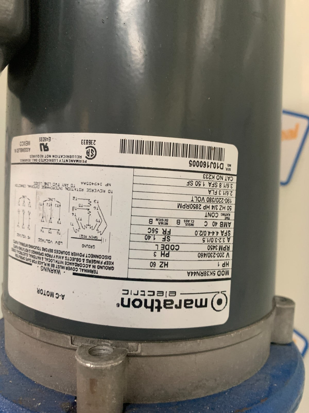 GOULDS G & L PUMPS SSV SERIES 1SVA1E5DO