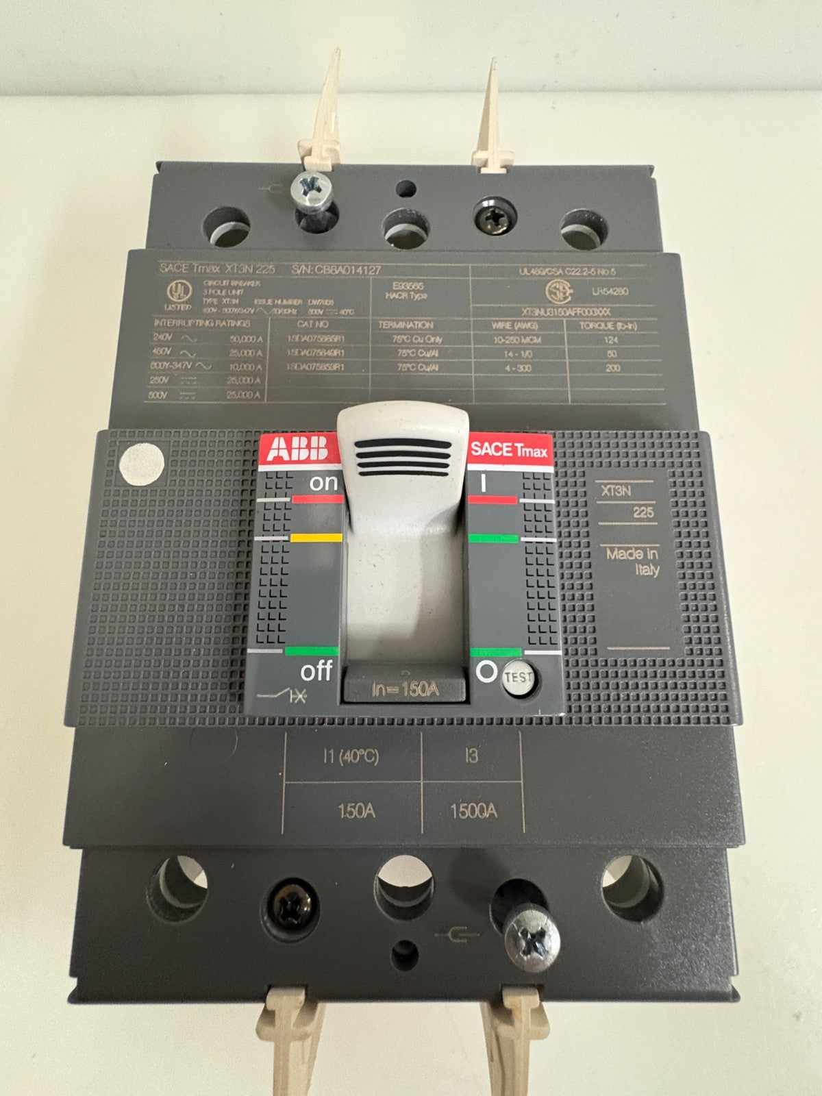 ALLEN BRADLEY SALE TMAX XT3N 225 CIRCUIT BREAKER