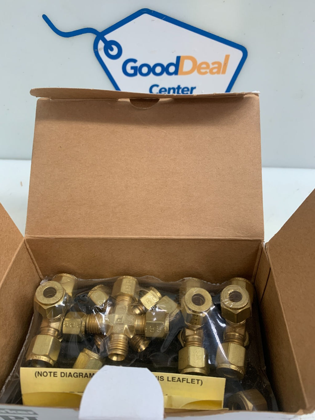 PARKER  4-KBZ-B  Brass Union Cross   (Box of 5)0